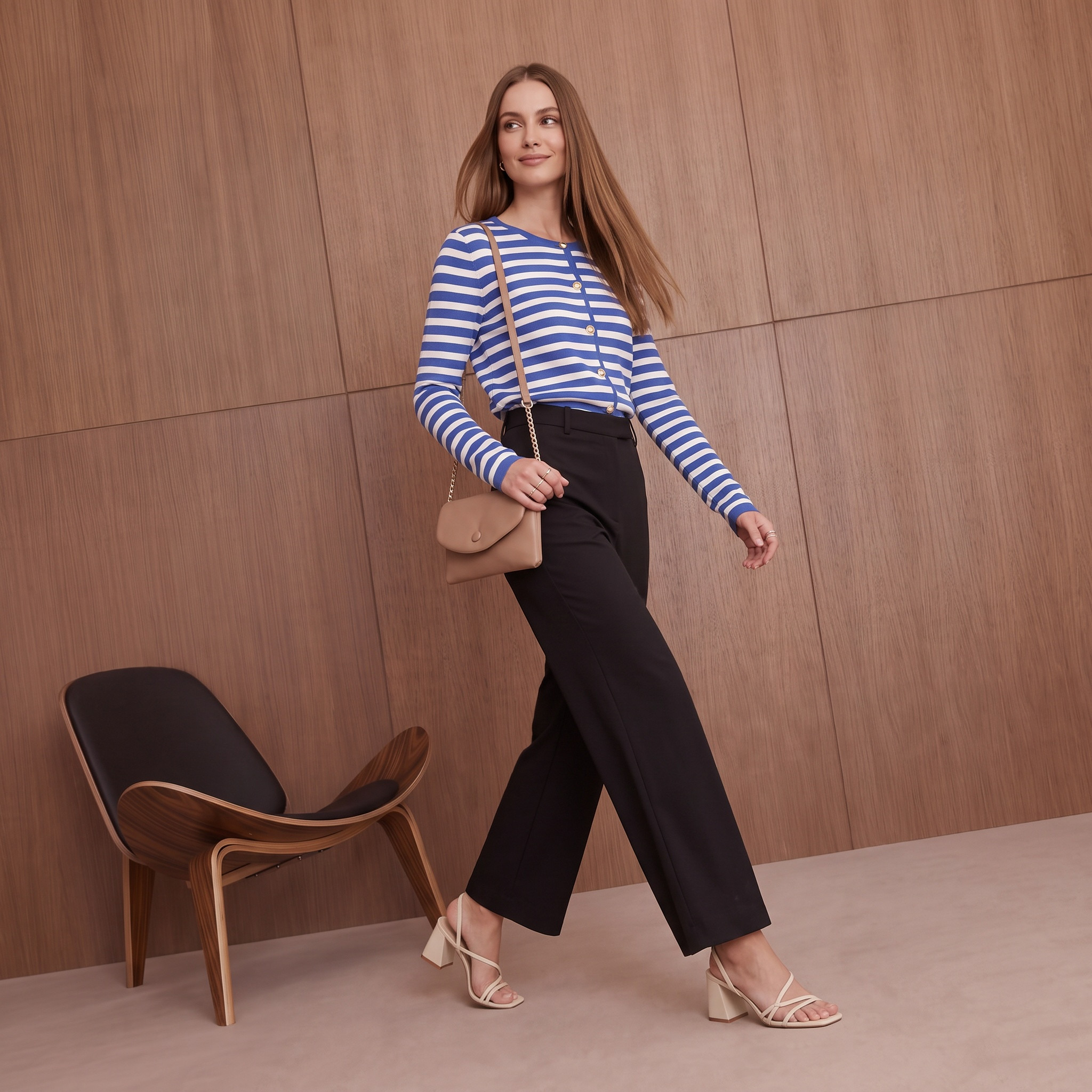 بنطلون بقصة مستقيمة من سبلاش سمارت-women-clothing-trousers-image-2