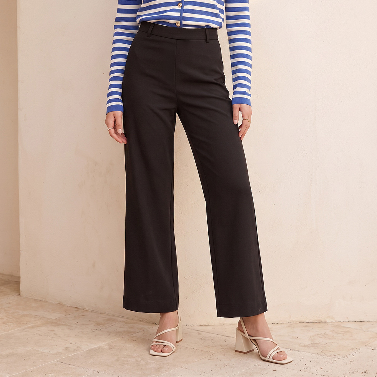 بنطلون بقصة مستقيمة من سبلاش سمارت-women-clothing-trousers-image-3