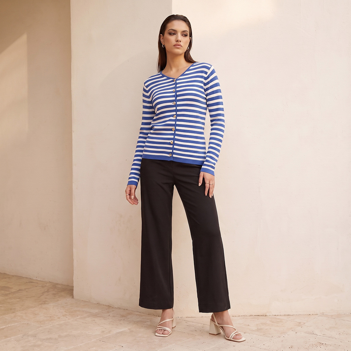 بنطلون بقصة مستقيمة من سبلاش سمارت-women-clothing-trousers-image-4