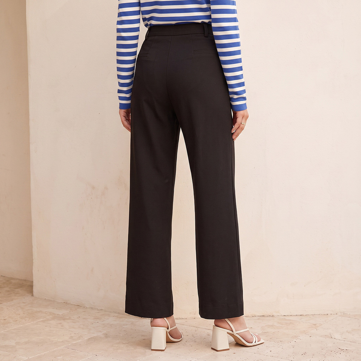 بنطلون بقصة مستقيمة من سبلاش سمارت-women-clothing-trousers-image-5