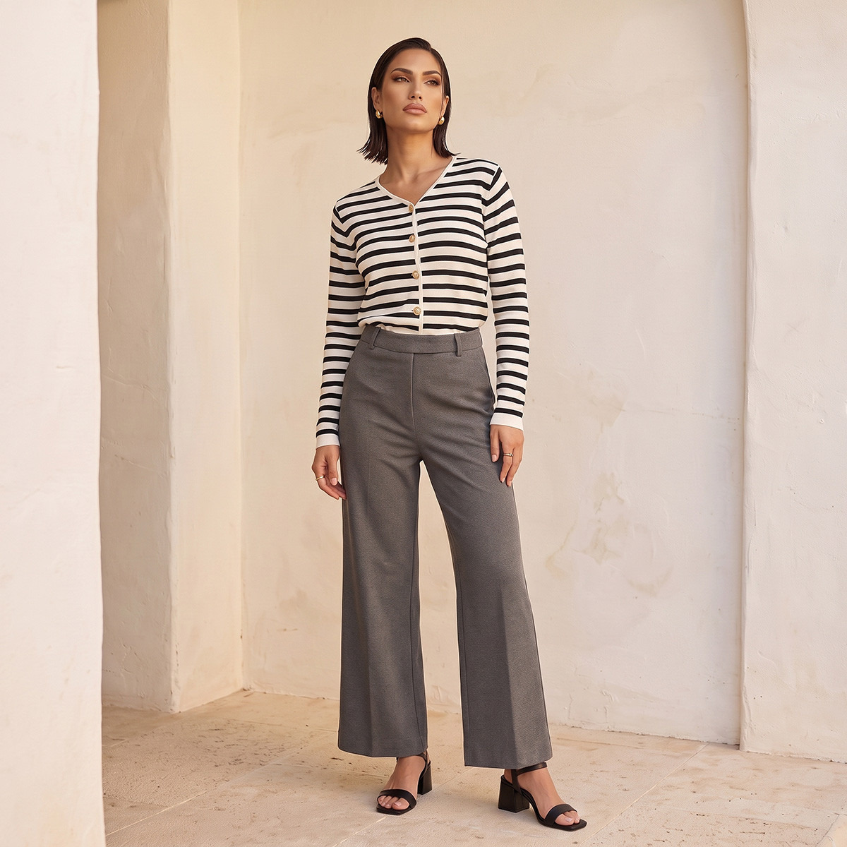 Splash Smart Straight Fit Trousers-women-clothing-trousers-image-2