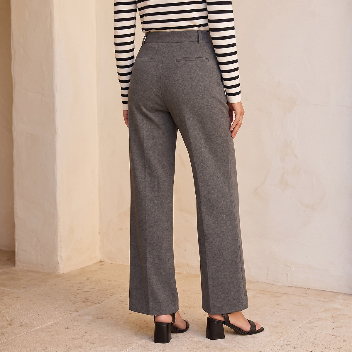 Splash Smart Straight Fit Trousers-women-clothing-trousers-image-3