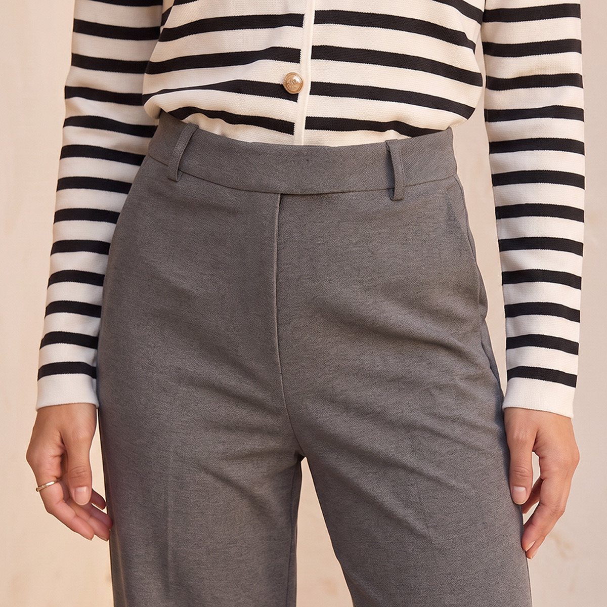 Splash Smart Straight Fit Trousers-women-clothing-trousers-image-4