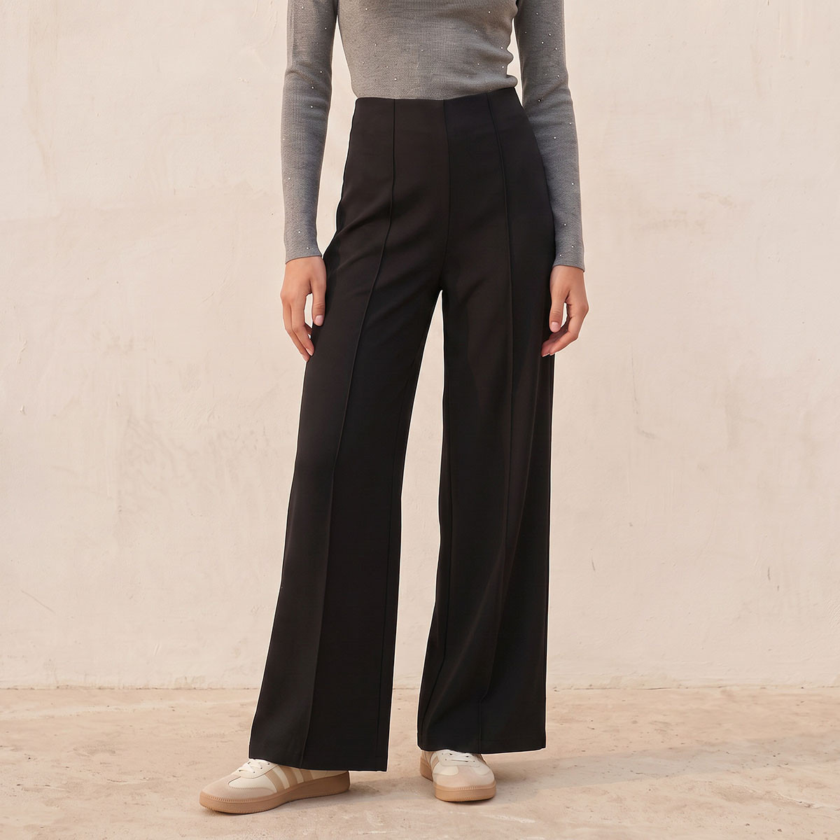 بنطلون واسع الساقين من سبلاش سمارت-women-clothing-trousers-image-1