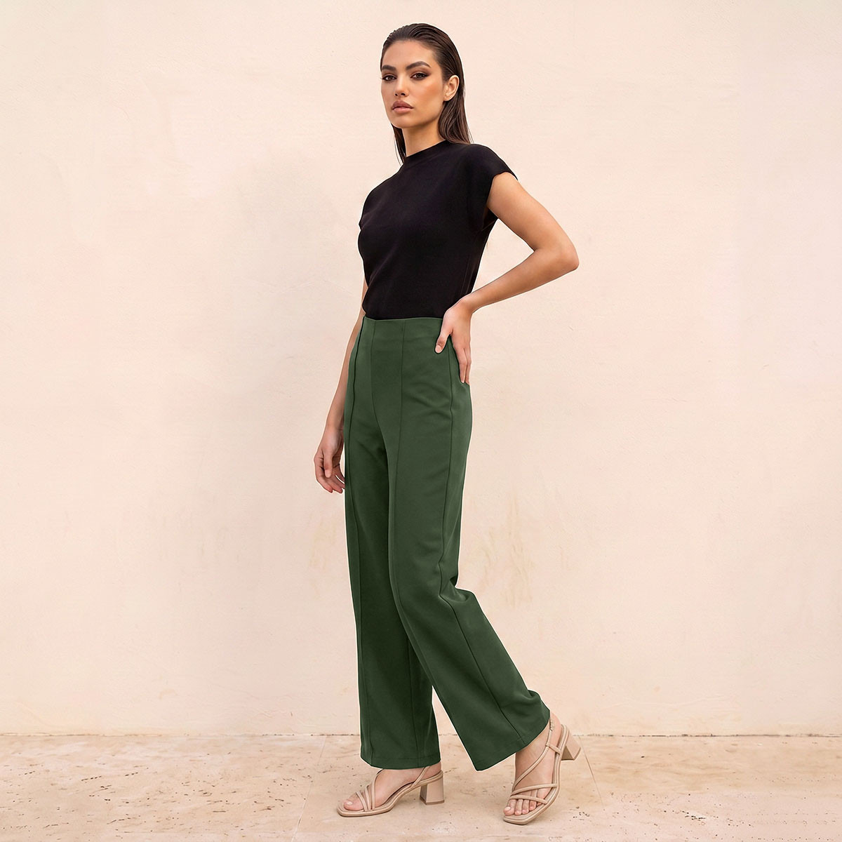 بنطلون واسع الساقين من سبلاش سمارت-women-clothing-trousers-image-5