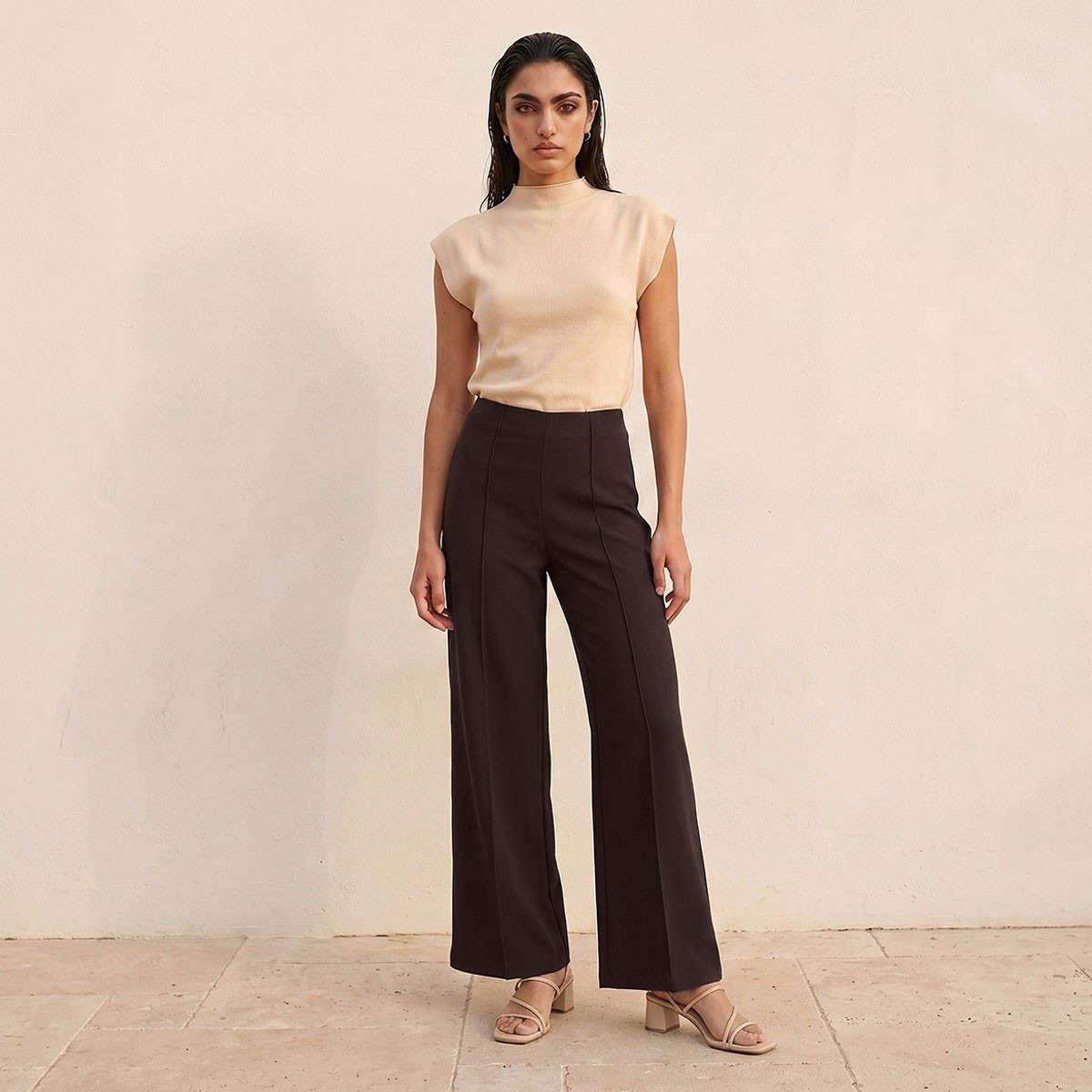 بنطلون واسع الساقين من سبلاش سمارت-women-clothing-trousers-image-2