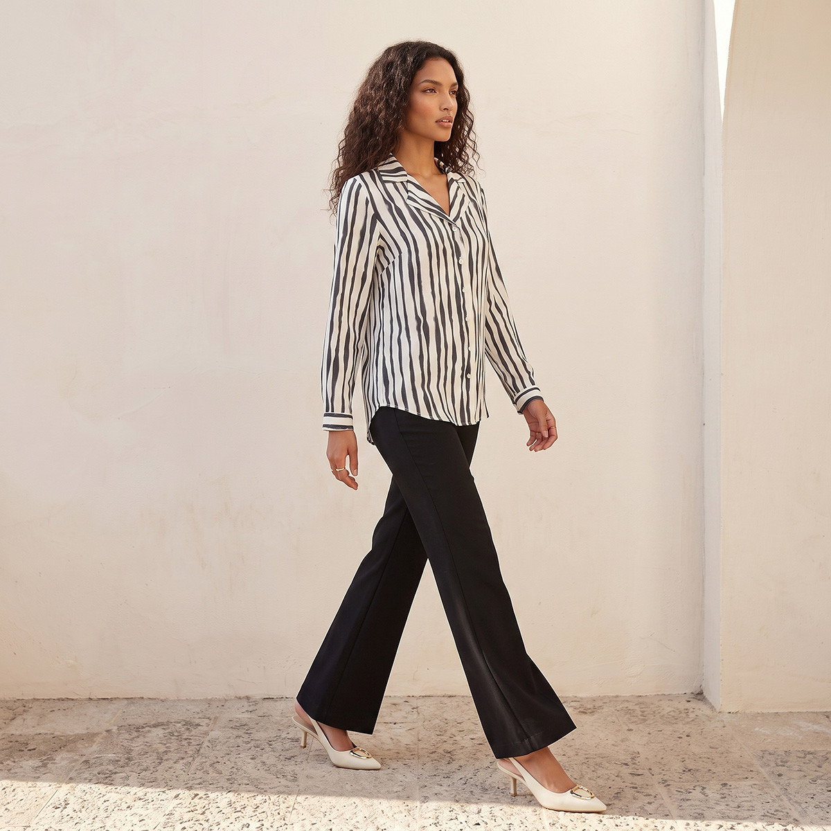 بنطلون بقصة بوت كت من سبلاش سمارت-women-clothing-trousers-image-4