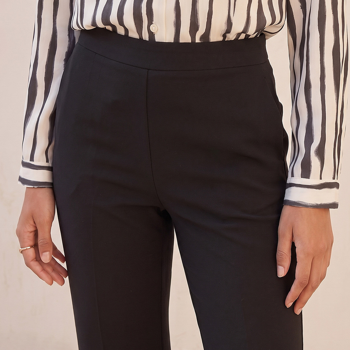 بنطلون بقصة بوت كت من سبلاش سمارت-women-clothing-trousers-image-5