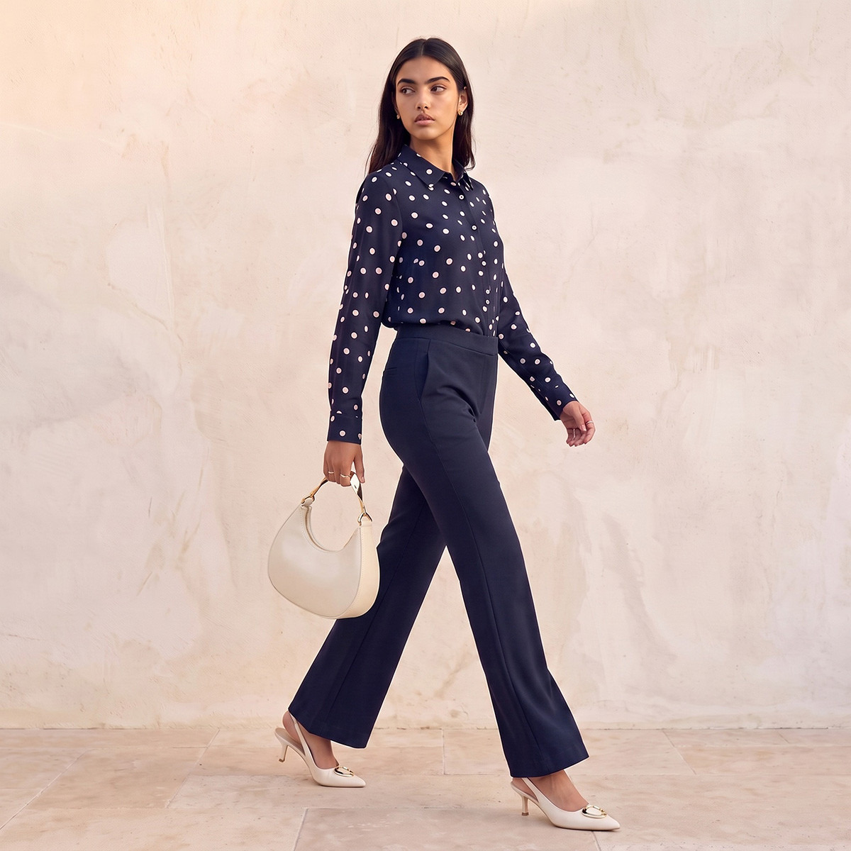 بنطلون بقصة بوت كت من سبلاش سمارت-women-clothing-trousers-image-4