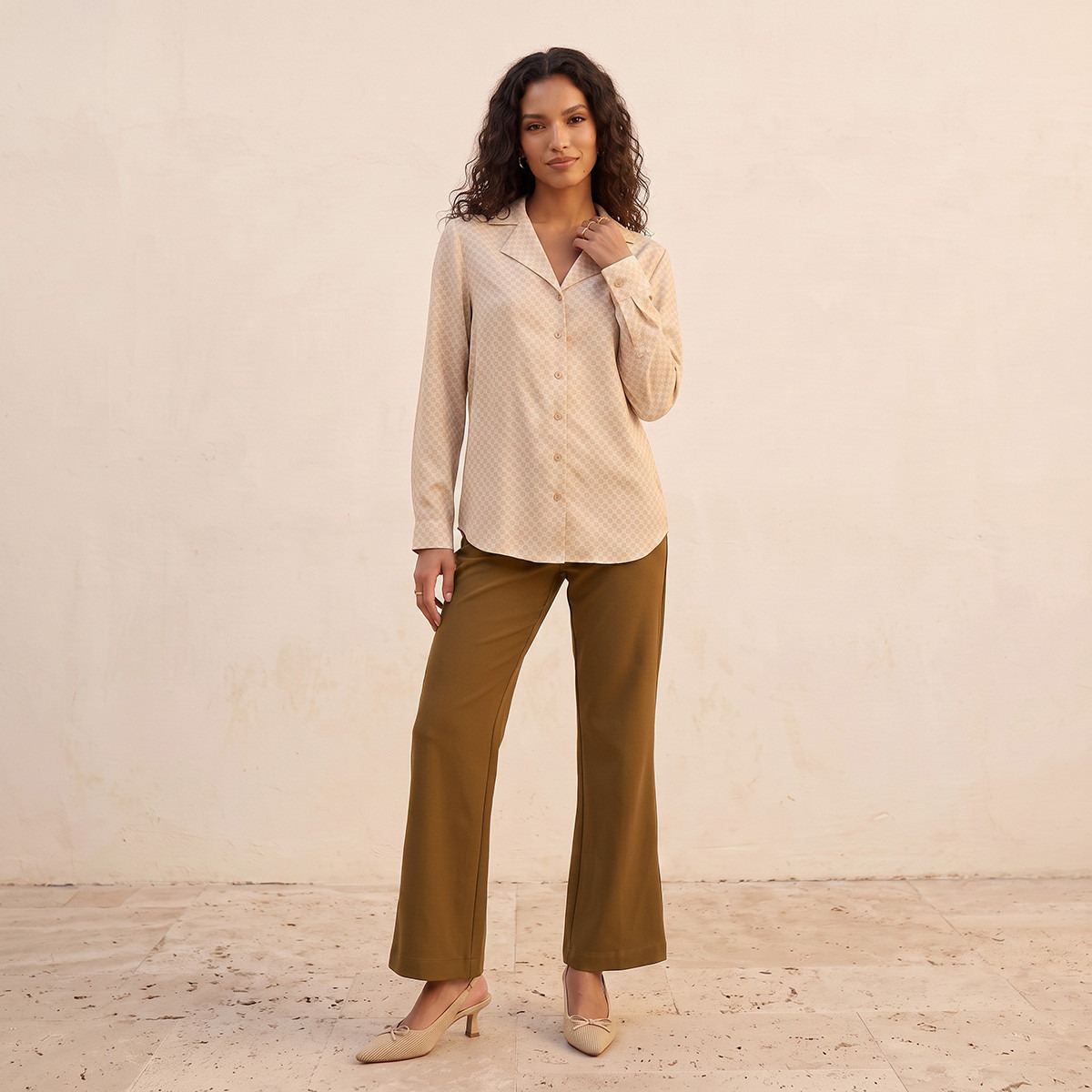 بنطلون بقصة بوت كت من سبلاش سمارت-women-clothing-trousers-image-4