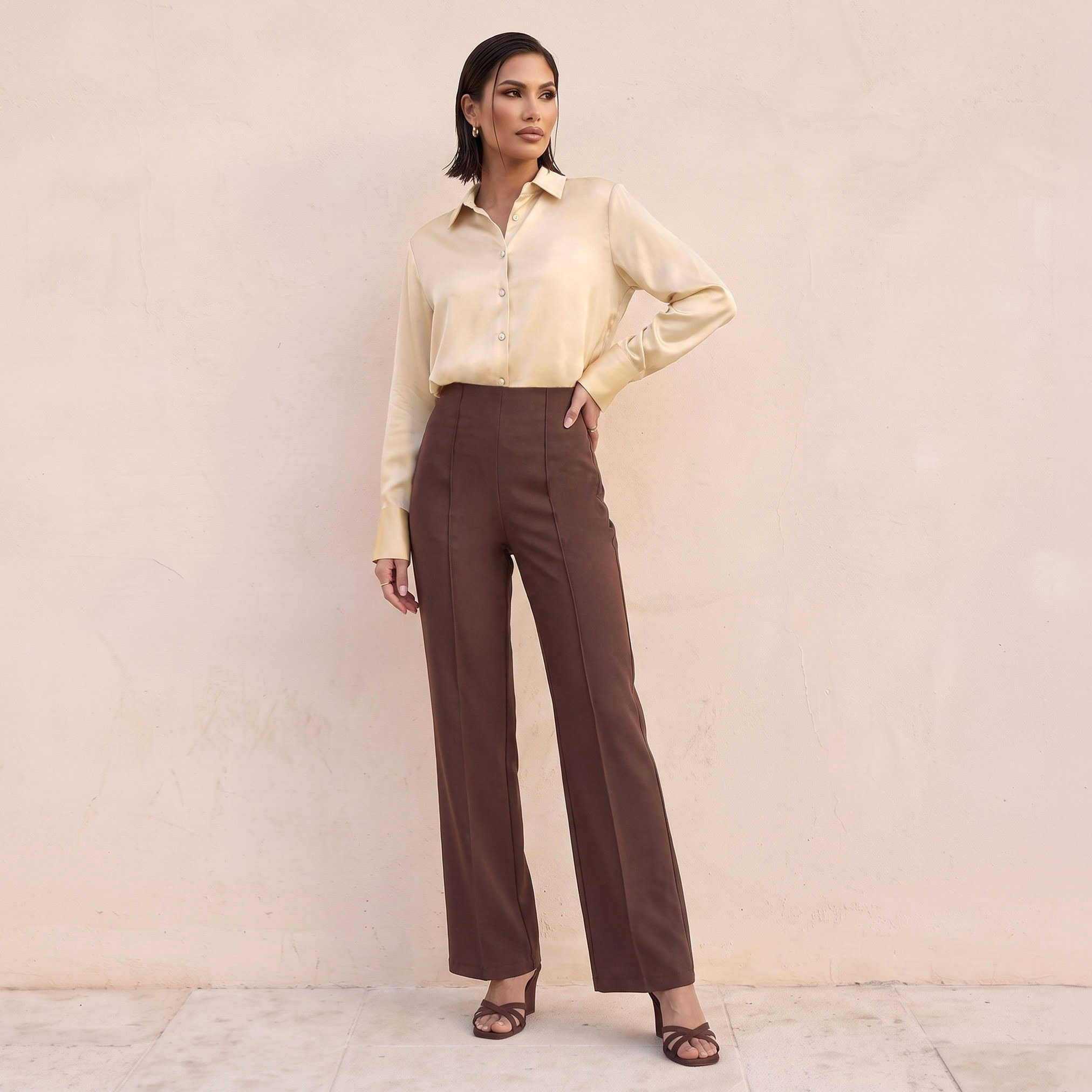 قميص ساتان من سبلاش سمارت-women-clothing-shirtsandblouses-shirts-image-3