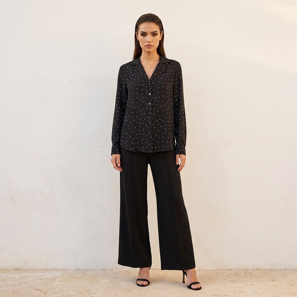Splash Smart Shirt with Polka Dot Print-women-clothing-shirtsandblouses-shirts-image-4
