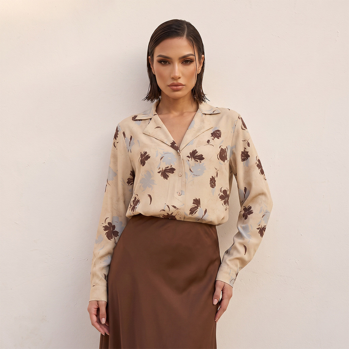 Splash Smart Shirt with Floral Print-women-clothing-shirtsandblouses-shirts-image-1