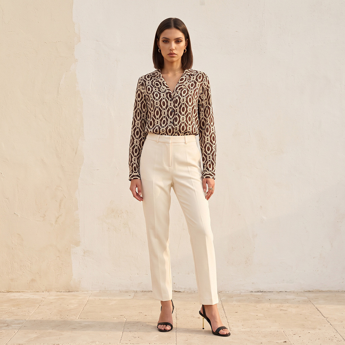 Splash Smart Shirt with Notch Collar-women-clothing-shirtsandblouses-shirts-image-2