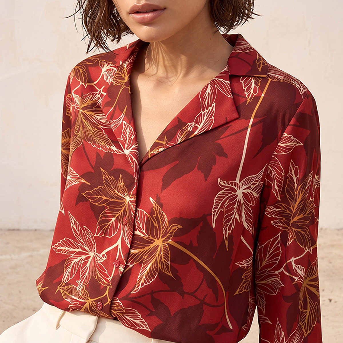 Splash Smart Shirt with Notch Collar-women-clothing-shirtsandblouses-shirts-image-4