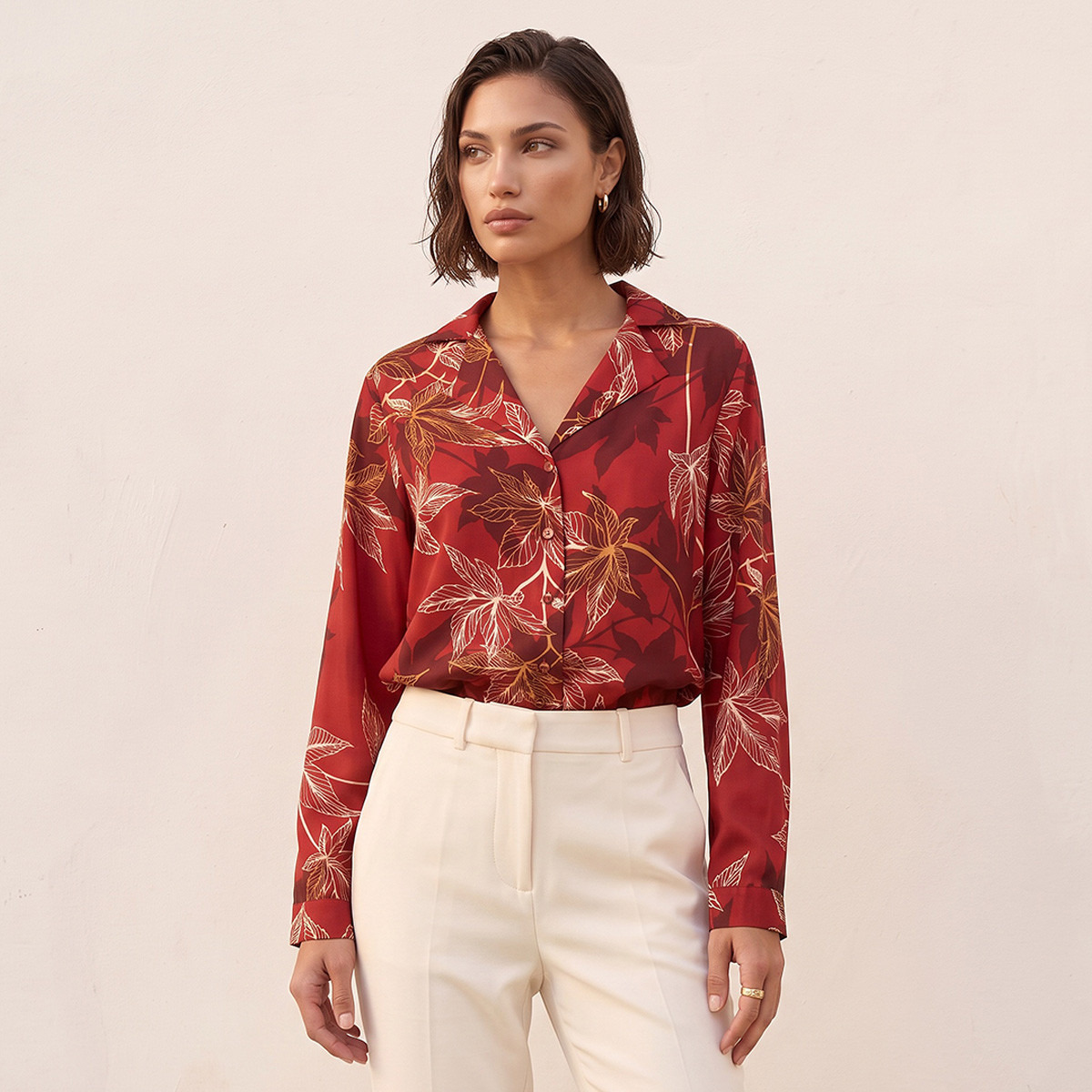 Splash Smart Shirt with Notch Collar-women-clothing-shirtsandblouses-shirts-image-5