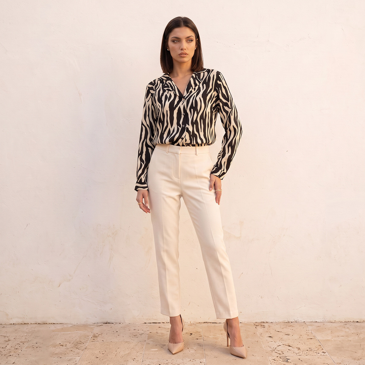 Splash Smart Shirt with Notch Collar-women-clothing-shirtsandblouses-shirts-image-2