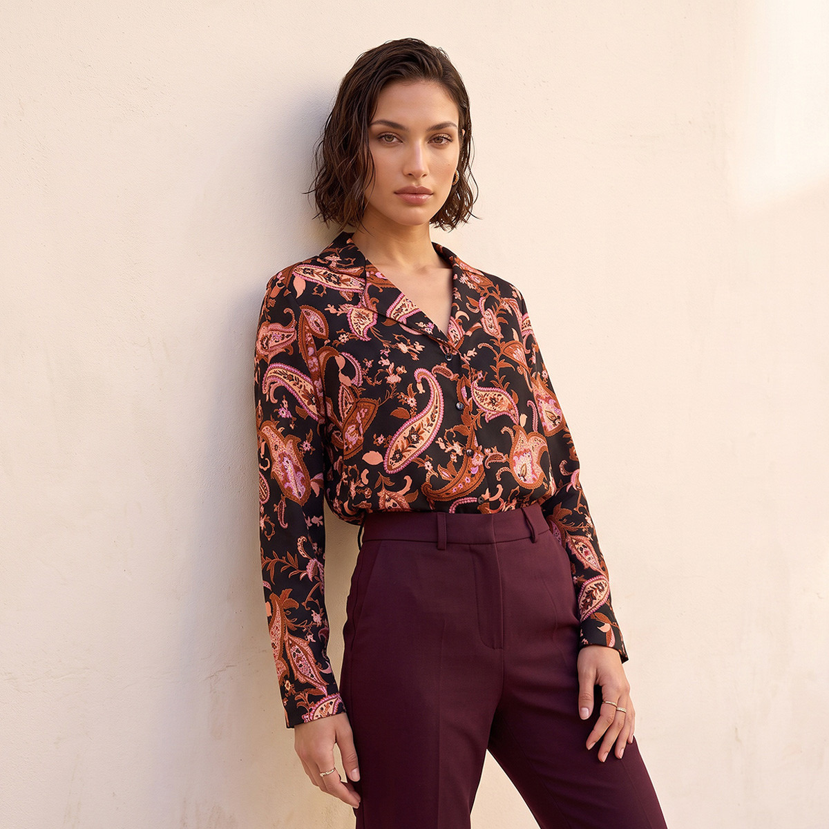 Splash Smart Shirt with Notch Collar-women-clothing-shirtsandblouses-shirts-image-4