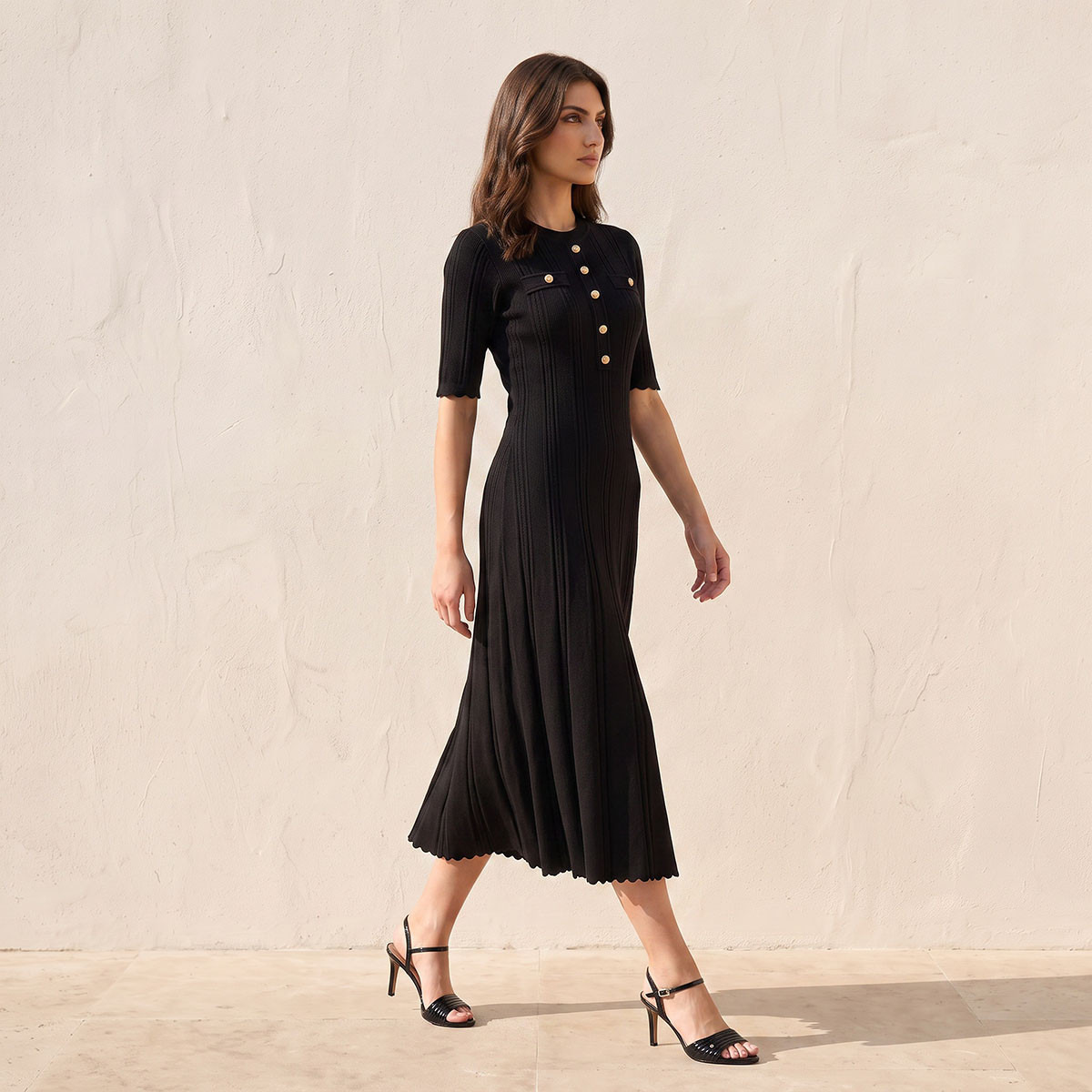 فستان ميدي إيه لاين من سبلاش سمارت-women-clothing-dresses-image-1