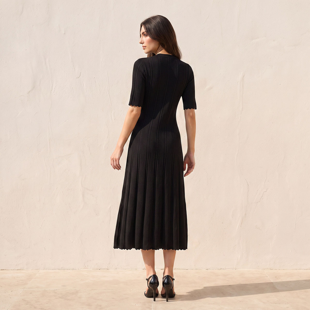 فستان ميدي إيه لاين من سبلاش سمارت-women-clothing-dresses-image-2