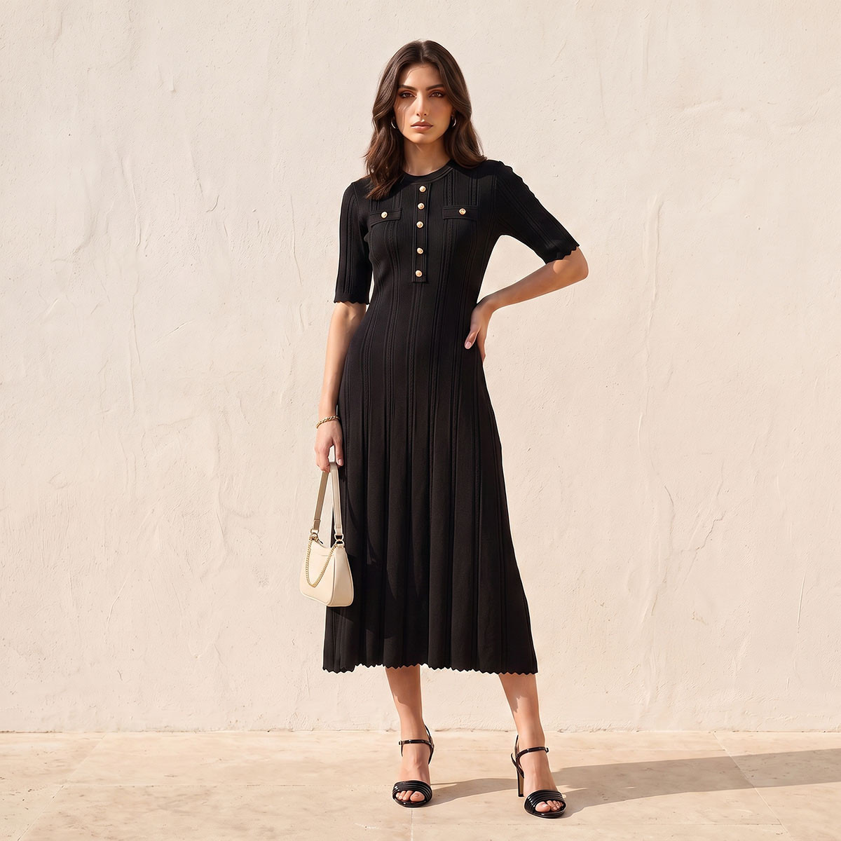 فستان ميدي إيه لاين من سبلاش سمارت-women-clothing-dresses-image-3
