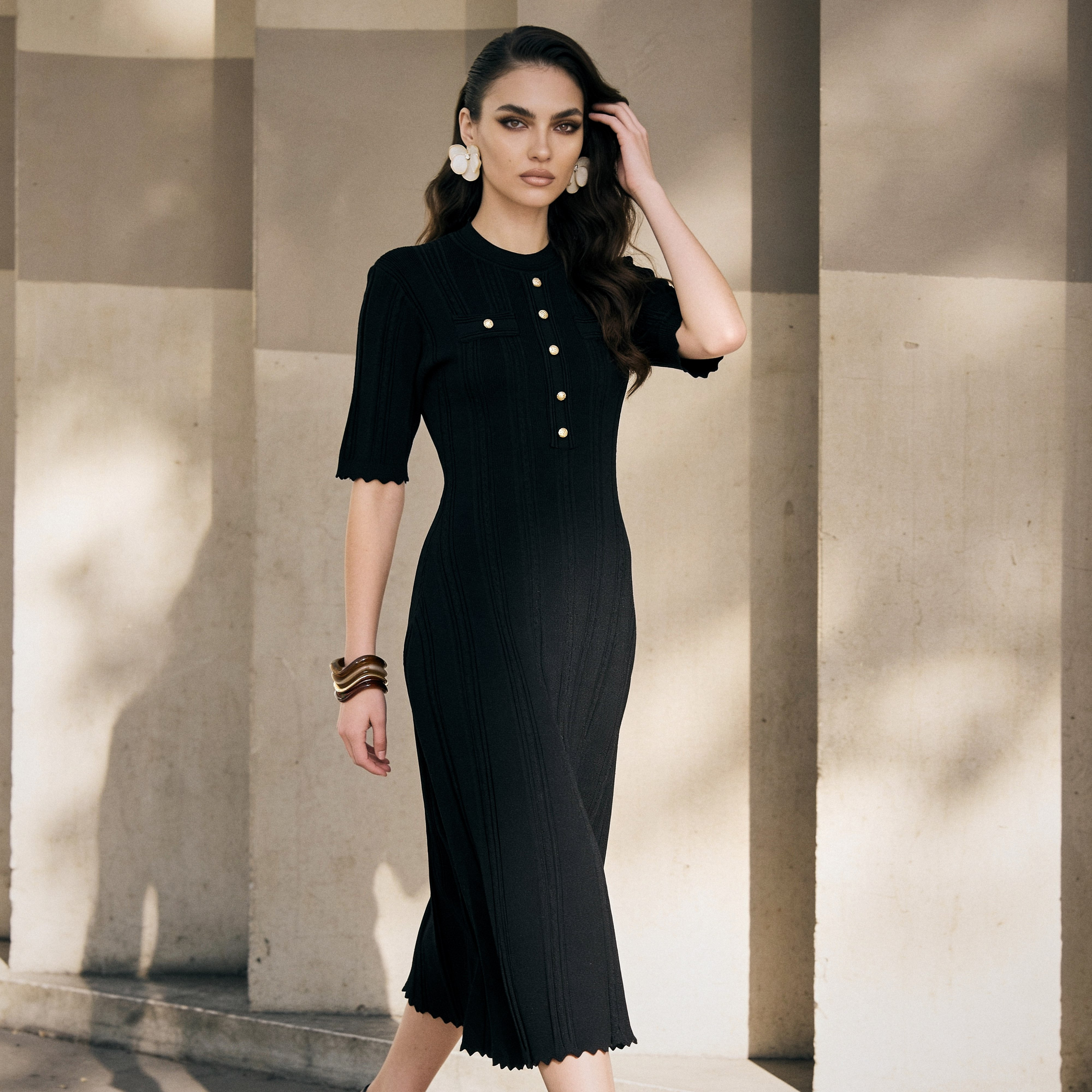 Splash Smart A-line Midi Dress-women-clothing-dresses-image-1