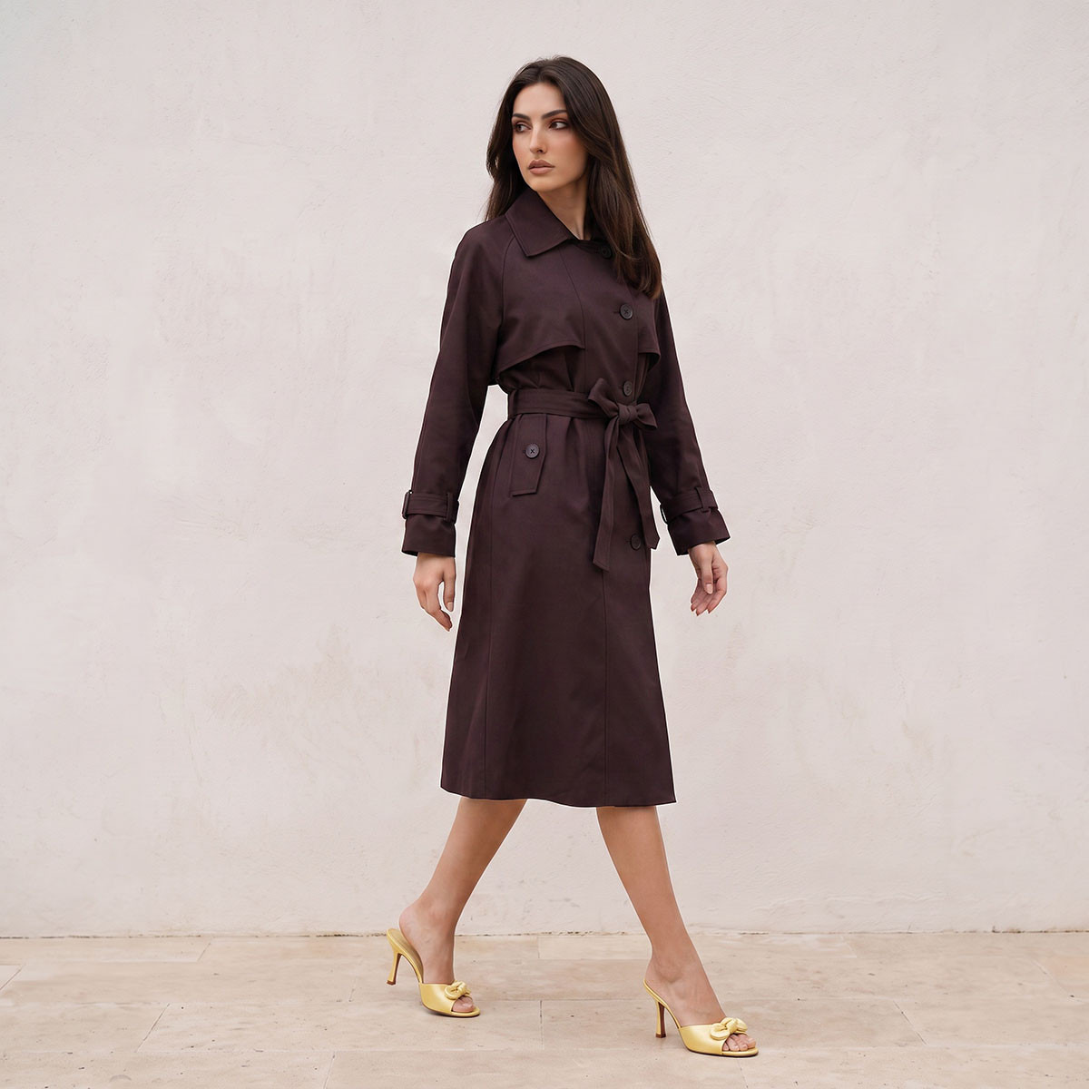 معطف ترنش طويل من سبلاش سمارت-women-winterwear-coatsandjackets-coats-image-2