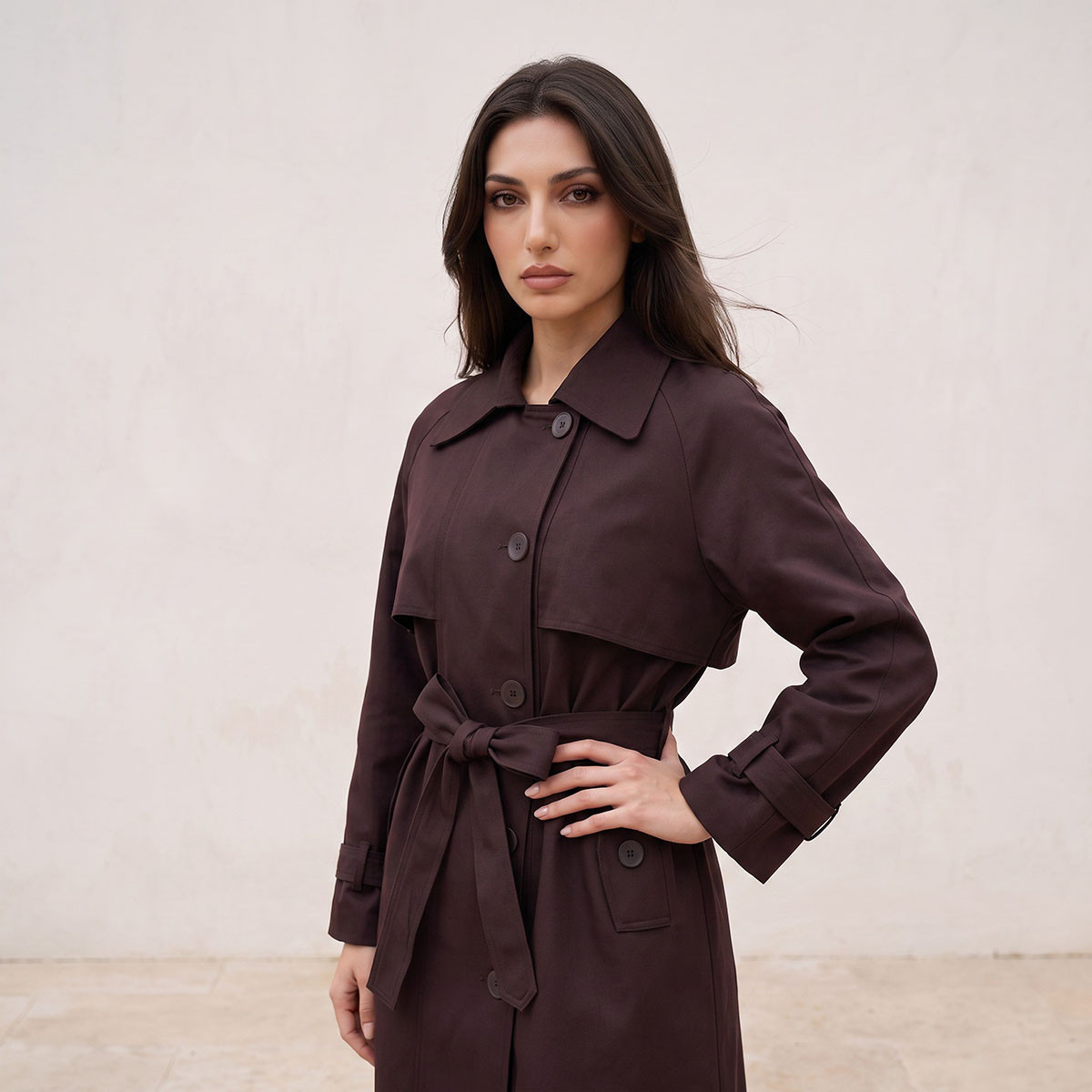 معطف ترنش طويل من سبلاش سمارت-women-winterwear-coatsandjackets-coats-image-6