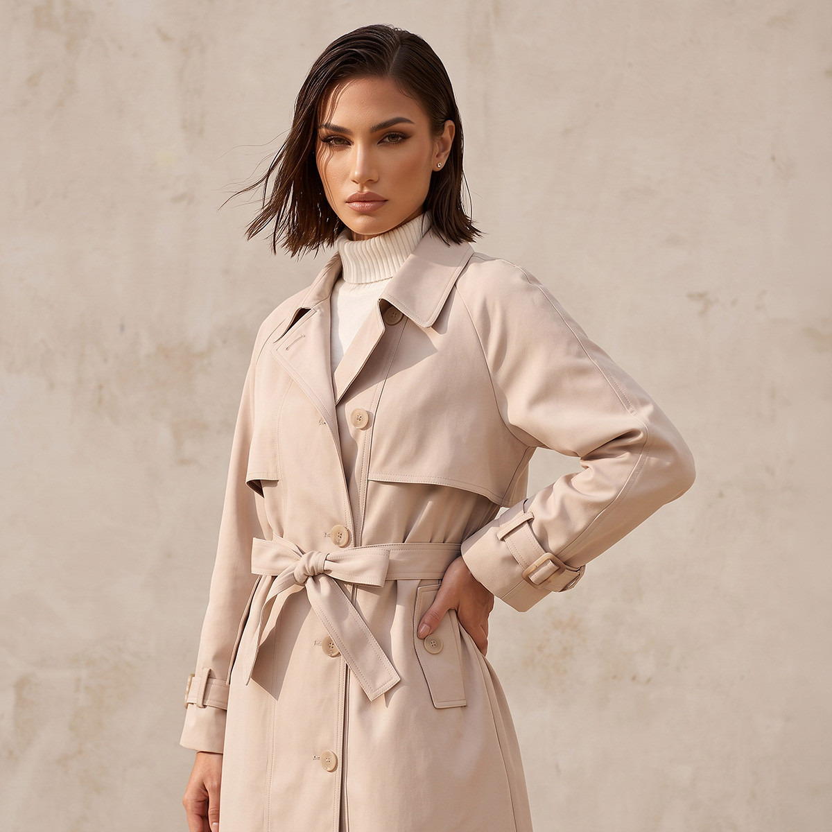 معطف ترنش طويل من سبلاش سمارت-women-winterwear-coatsandjackets-coats-image-2