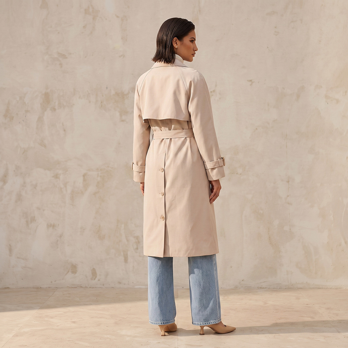 معطف ترنش طويل من سبلاش سمارت-women-winterwear-coatsandjackets-coats-image-4
