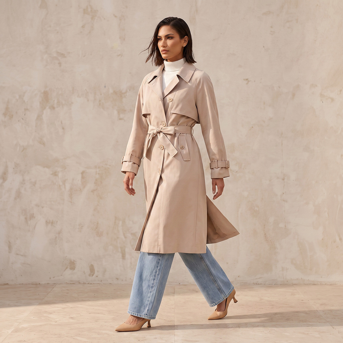 معطف ترنش طويل من سبلاش سمارت-women-winterwear-coatsandjackets-coats-image-7