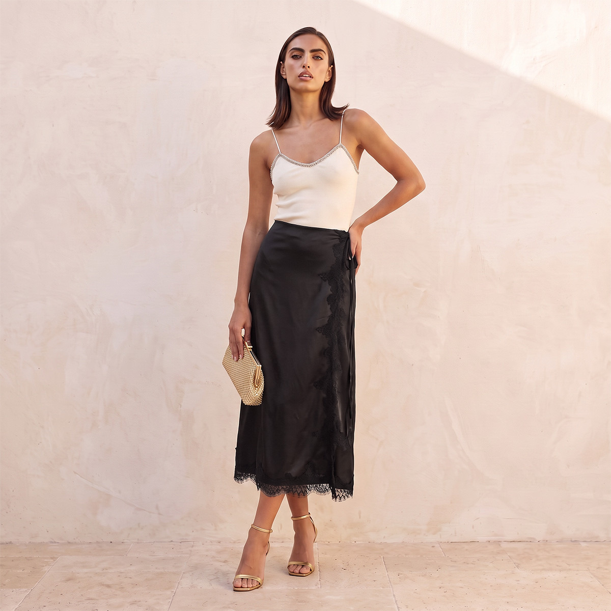 Splash Smart Wrap Skirt with Lace Detail-women-clothing-skirts-image-2