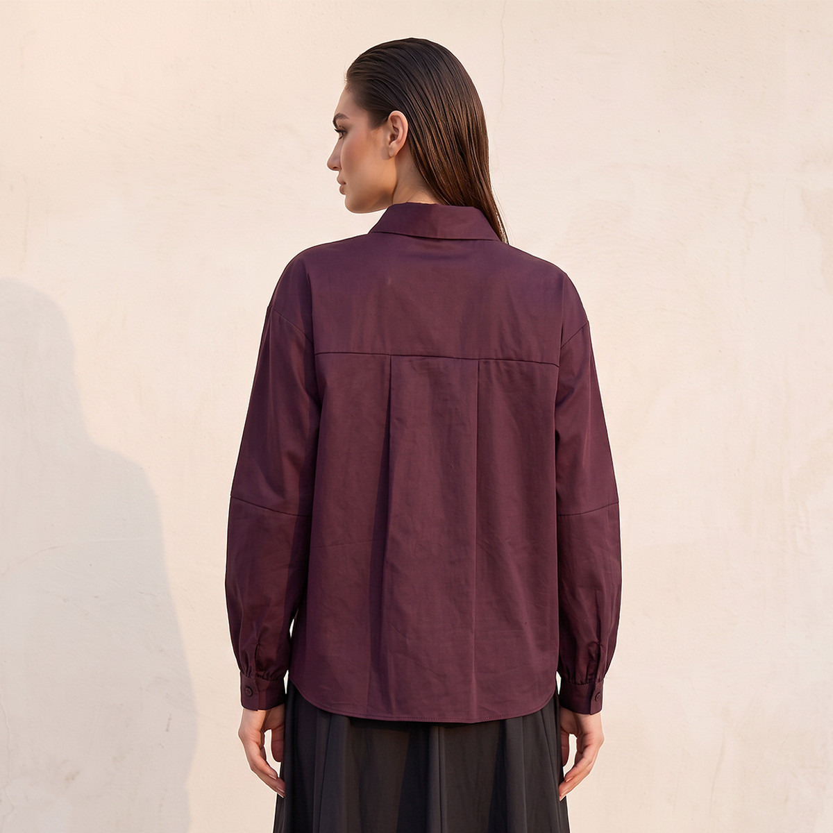 Splash Smart Relaxed Fit Shirt with Embellished Collar-women-clothing-shirtsandblouses-shirts-image-3