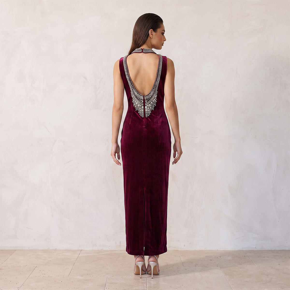 فستان إيه لاين مزين بفتحة من سبلاش سمارت-women-clothing-dresses-image-2