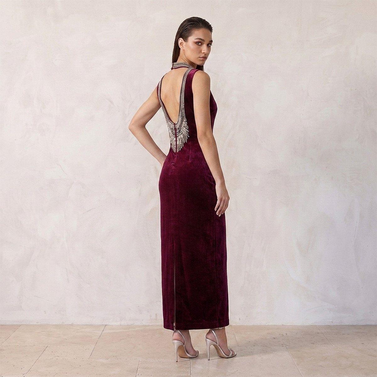 فستان إيه لاين مزين بفتحة من سبلاش سمارت-women-clothing-dresses-image-6