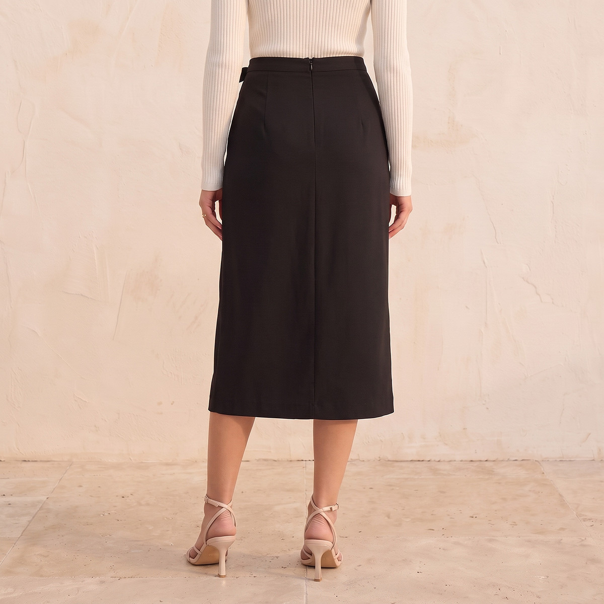 Splash Smart Midi Wrap Skirt with Tie-Ups-women-clothing-skirts-image-3