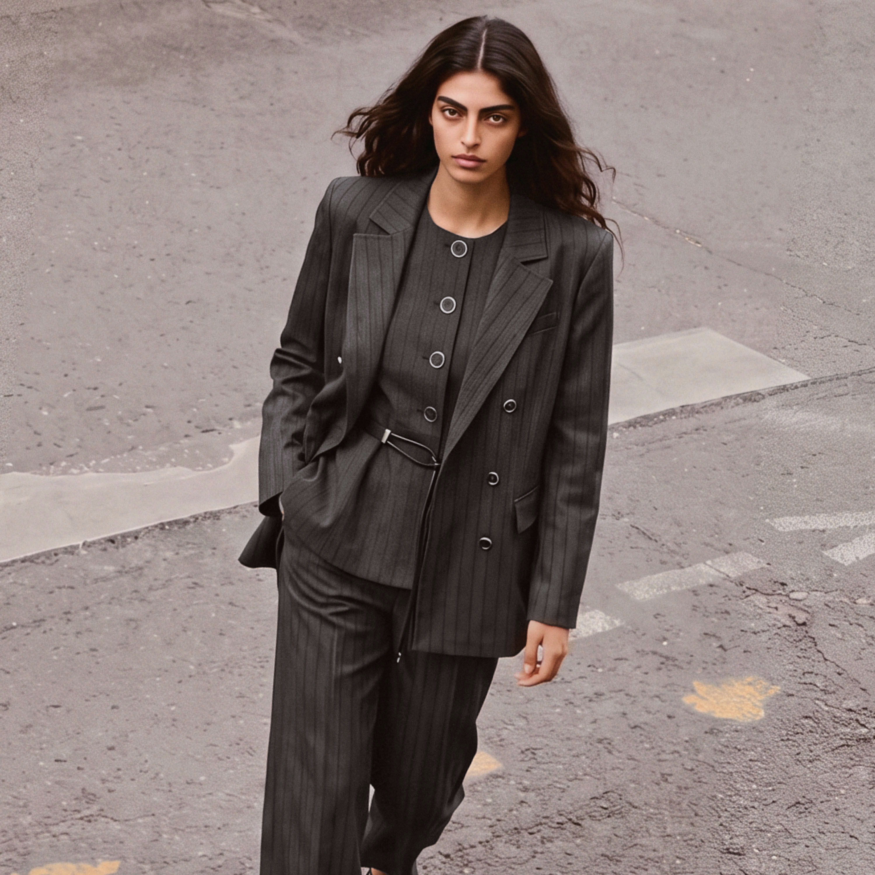 بليزر بياقة مطوية من سمارت من سبلاش-women-clothing-coatsandjackets-blazers-image-1