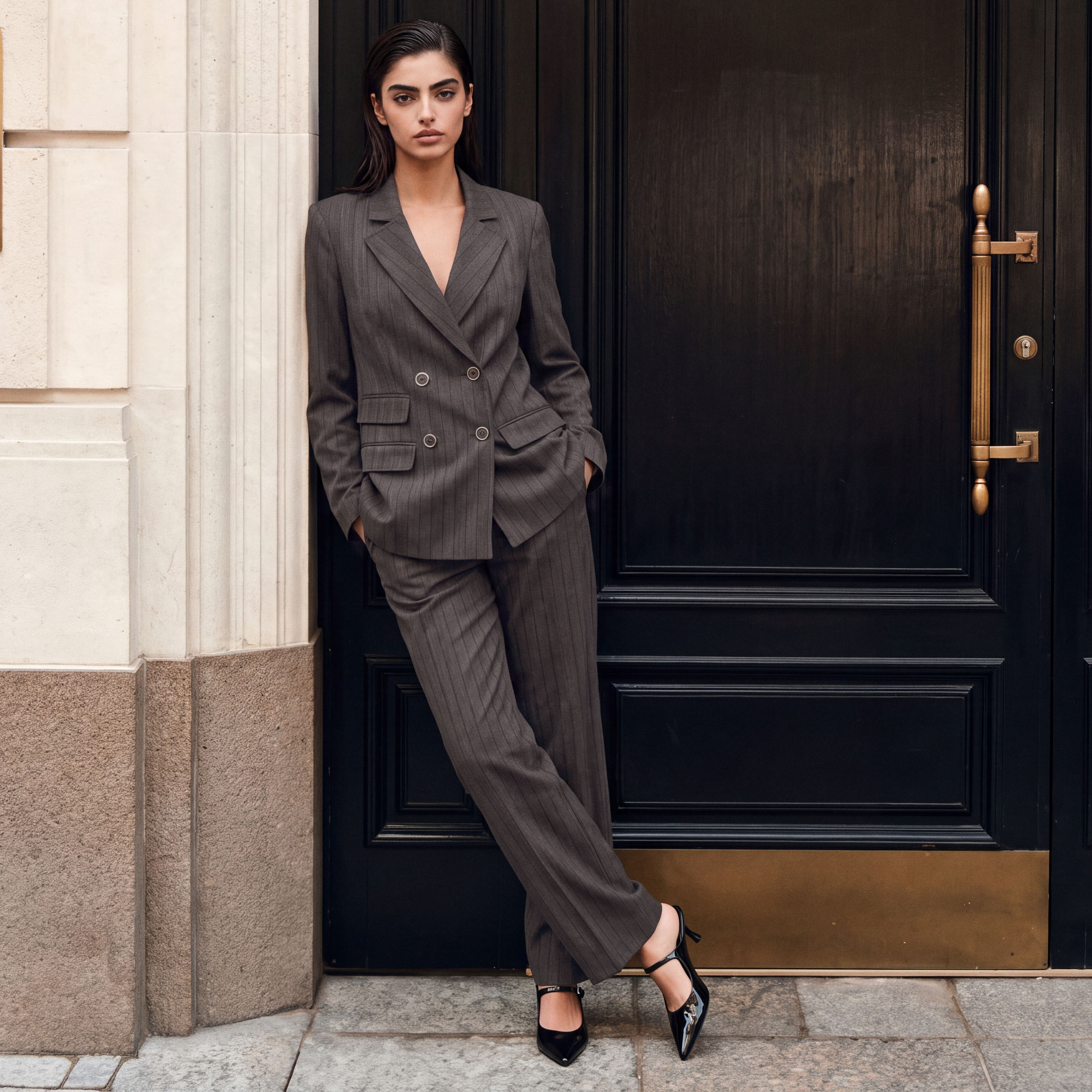 بنطلون بقصة مستقيمة من سمارت من سبلاش-women-clothing-trousers-image-1