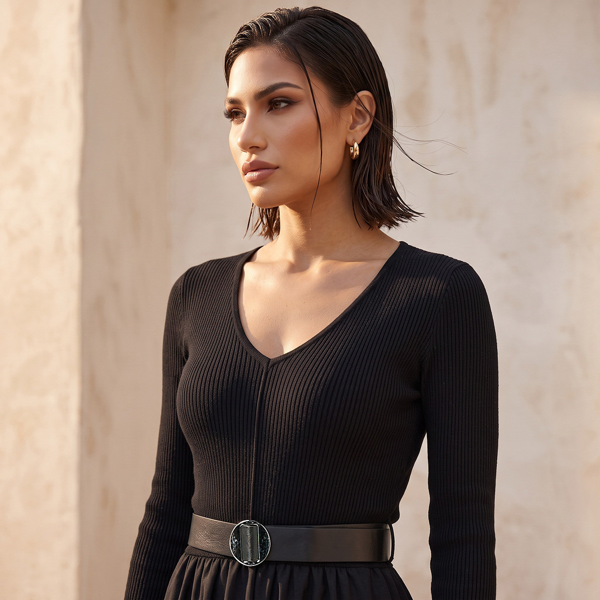 فستان ماكسي إيه لاين بتفاصيل حزام من سبلاش سمارت-women-clothing-dresses-image-5