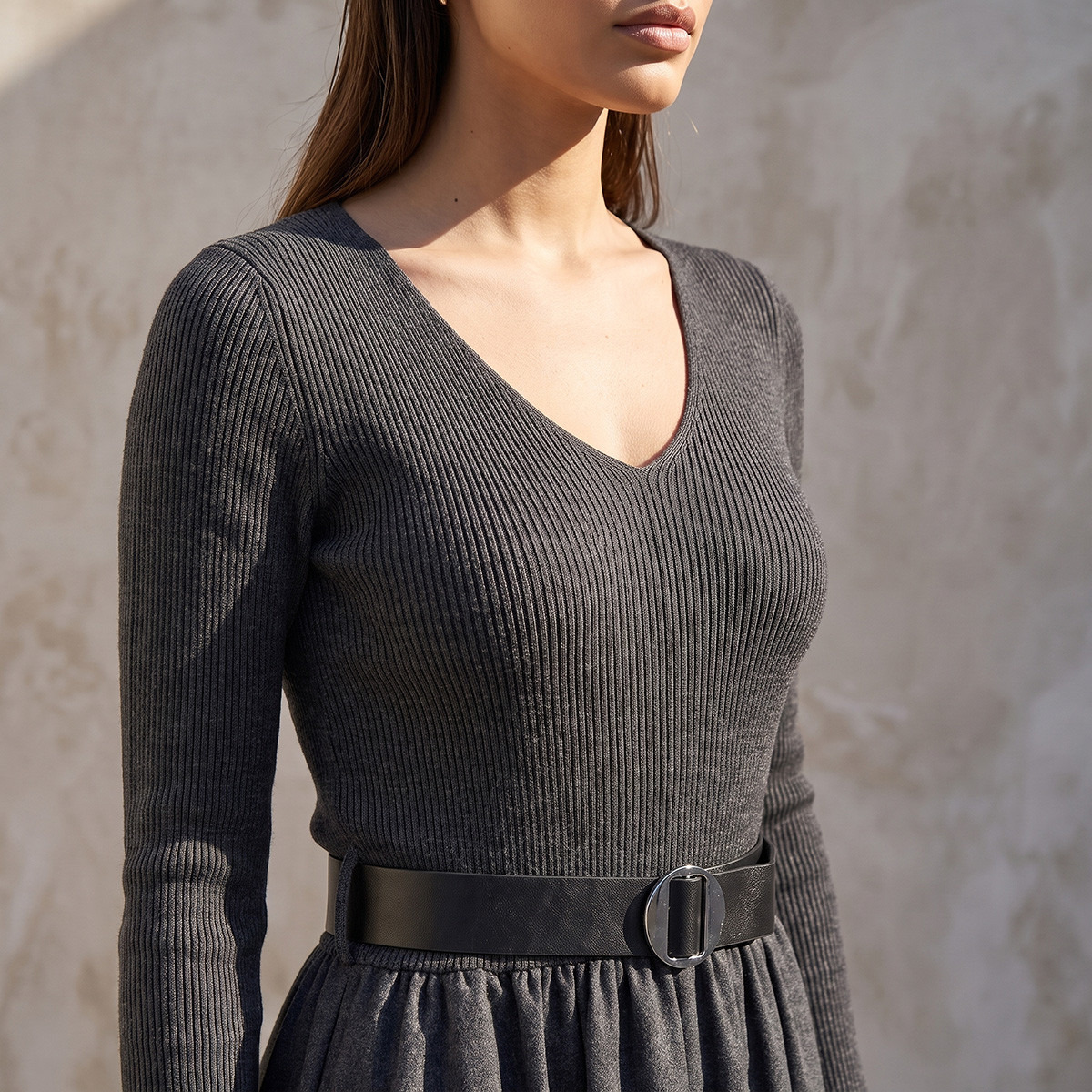 فستان ماكسي إيه لاين بتفاصيل حزام من سبلاش سمارت-women-clothing-dresses-image-4