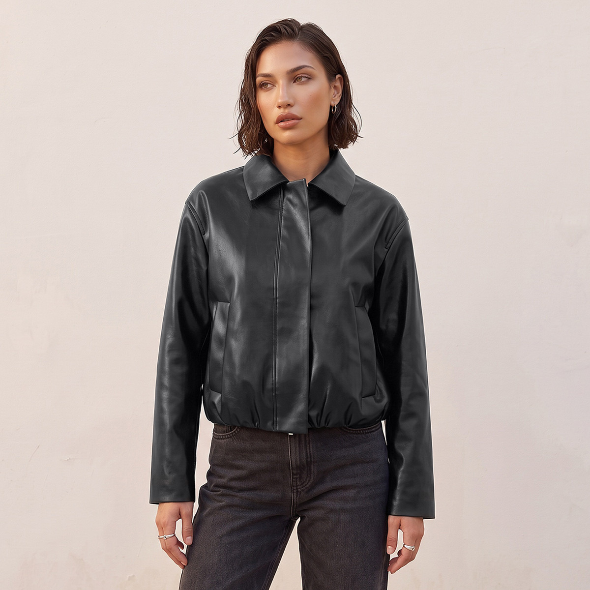 جاكيت بومبر بقصة عادية وجيوب من سمارت من سبلاش-women-winterwear-coatsandjackets-jackets-image-4