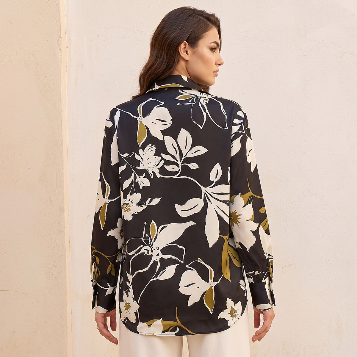 Splash Smart Relaxed Fit Satin Shirt with Floral Print-women-clothing-shirtsandblouses-shirts-image-4