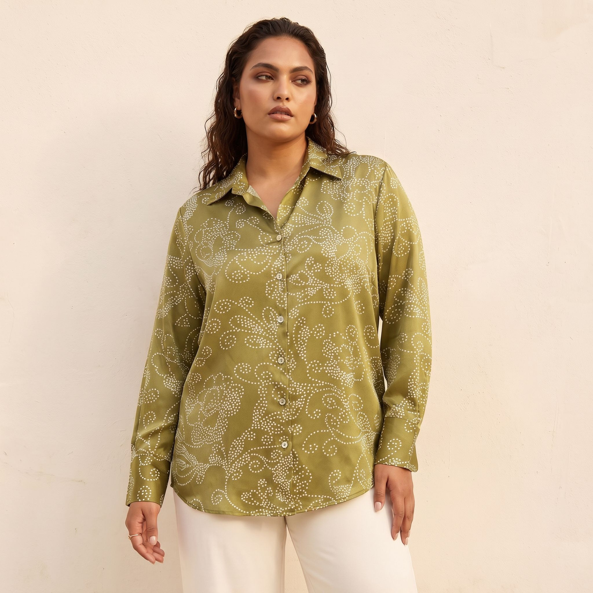 Splash Smart Relaxed Fit Printed Satin Shirt-women-clothing-shirtsandblouses-shirts-image-2