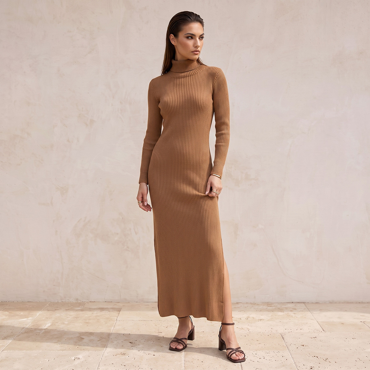 فستان ماكسي بوديكون بياقة عالية من سبلاش سمارت-women-clothing-dresses-image-2