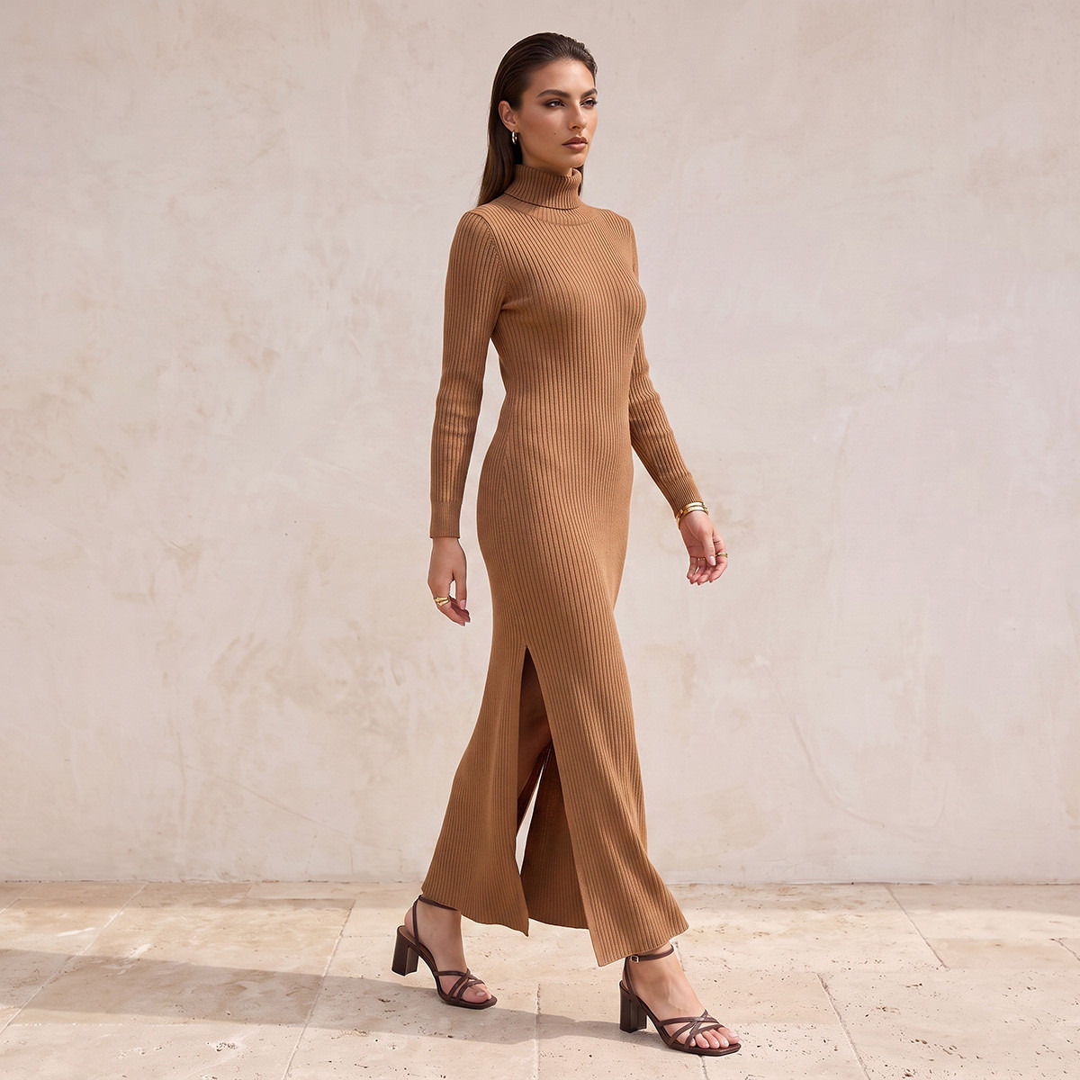 فستان ماكسي بوديكون بياقة عالية من سبلاش سمارت-women-clothing-dresses-image-4
