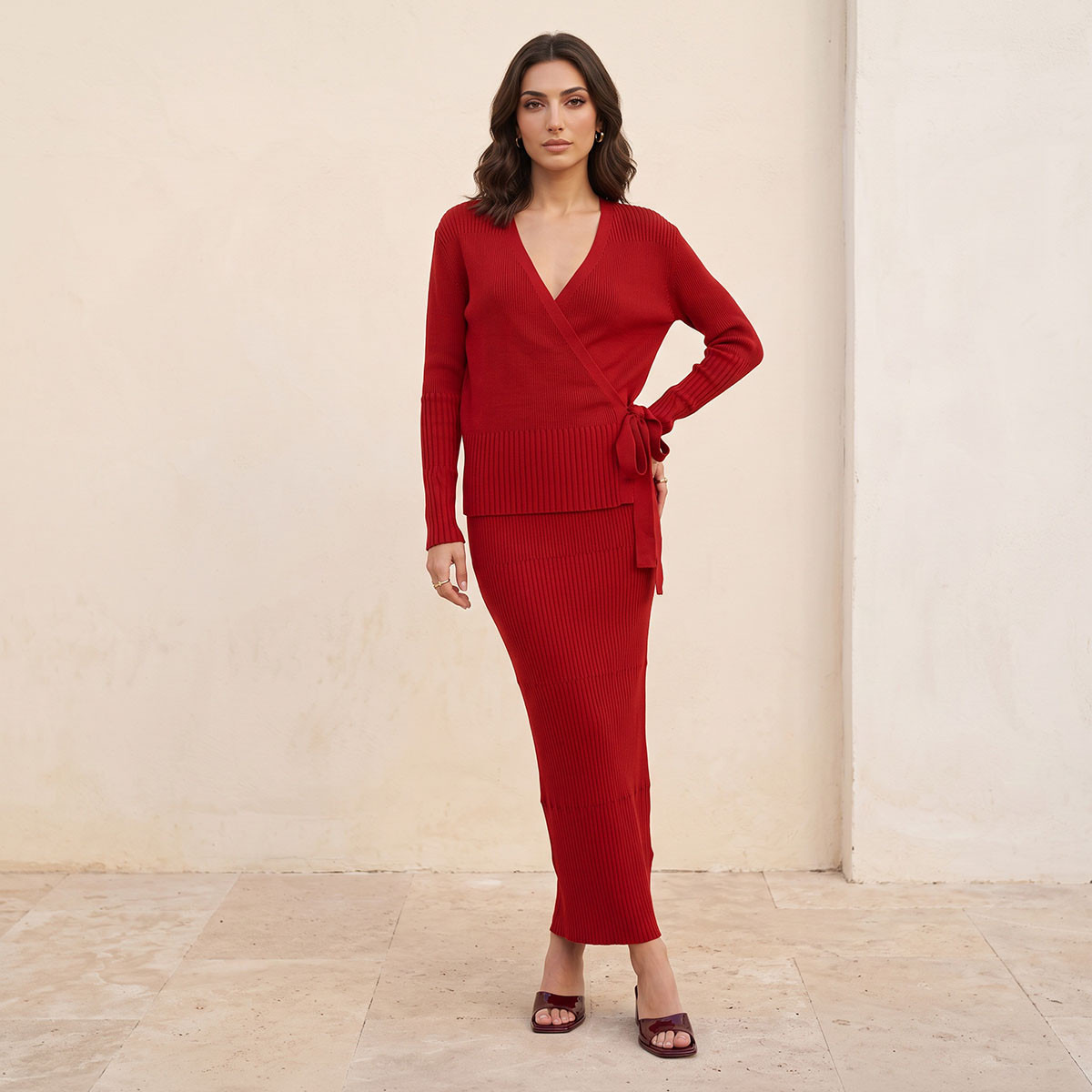 Splash Smart Top with Tie-Ups-women-clothing-shirtsandblouses-blouses-image-3