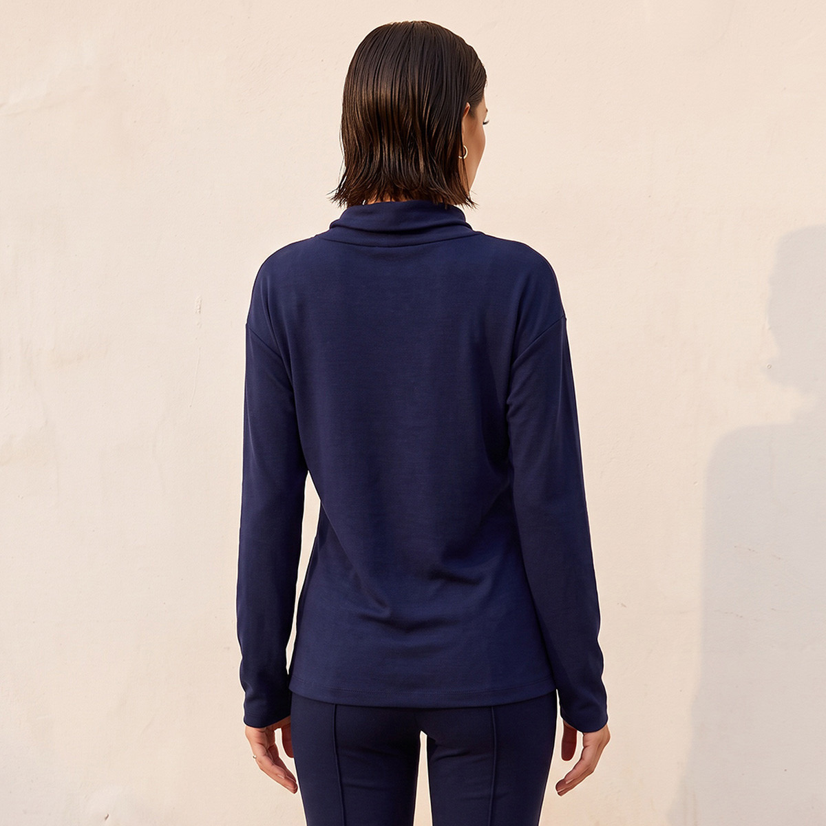 Splash Smart Relaxed Fit Turtleneck Top-women-clothing-shirtsandblouses-blouses-image-3