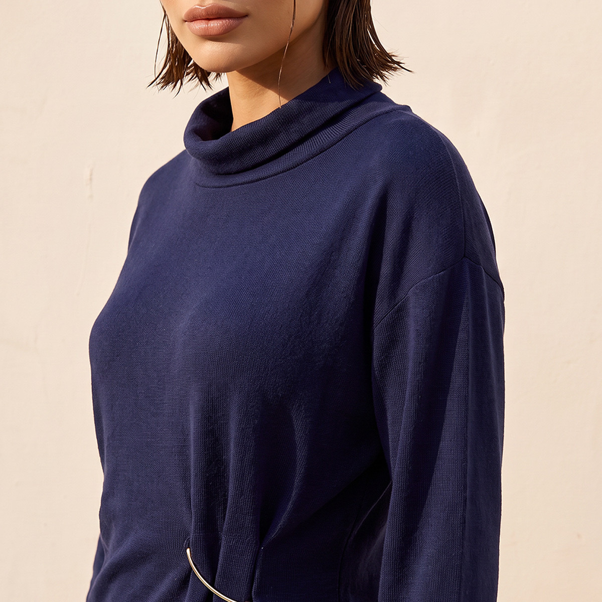 Splash Smart Relaxed Fit Turtleneck Top-women-clothing-shirtsandblouses-blouses-image-4