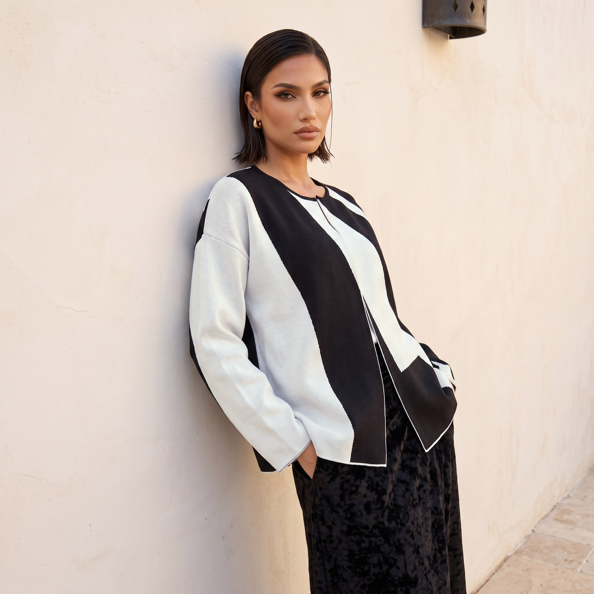 كارديجان مفتوح بطبعات من سبلاش سمارت-women-winterwear-cardigansandjumpers-cardigans-image-2