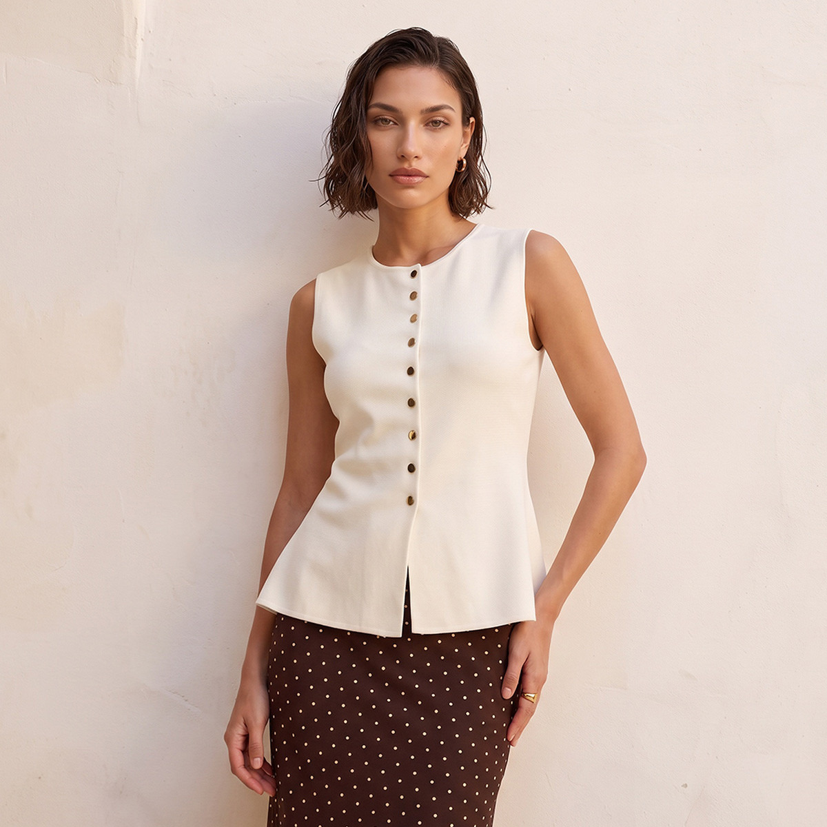 Splash Smart Round Neck Sleeveless Top-women-clothing-shirtsandblouses-blouses-image-2